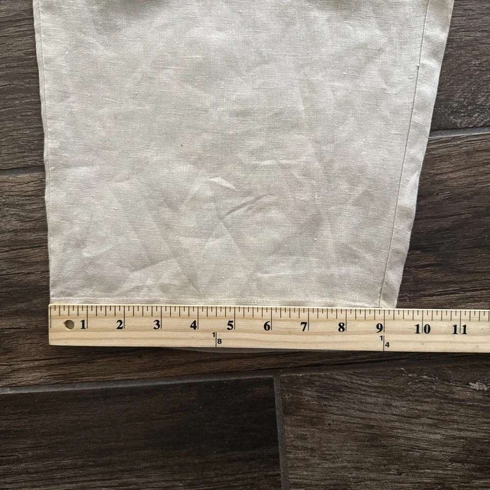 Quince Pants 100% European Linen Women XL Elastic Waist Pull On Driftwood Beige - Picture 9 of 10